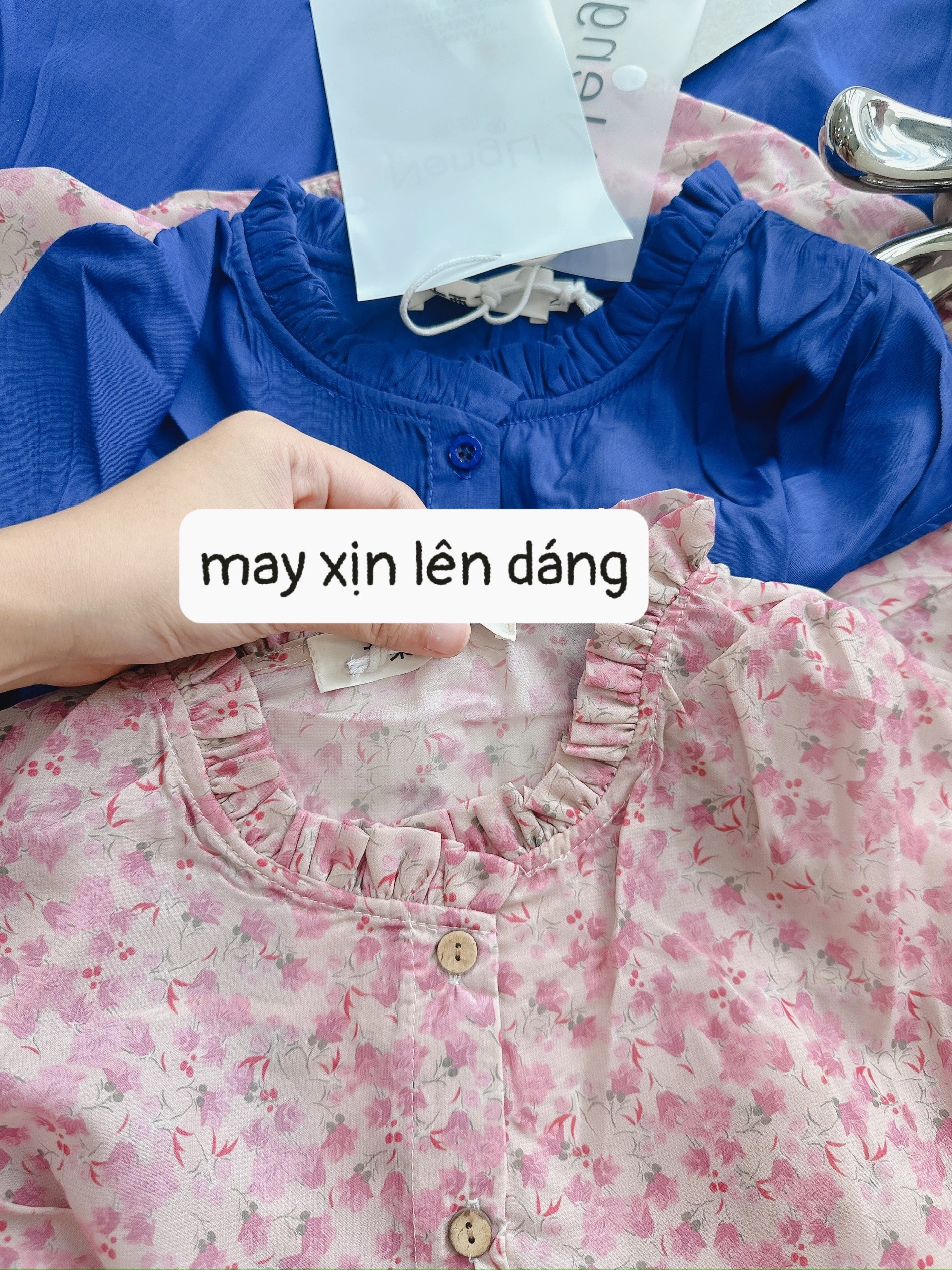 AO SƠ MI XN CỔ BÈO 2 MÀU