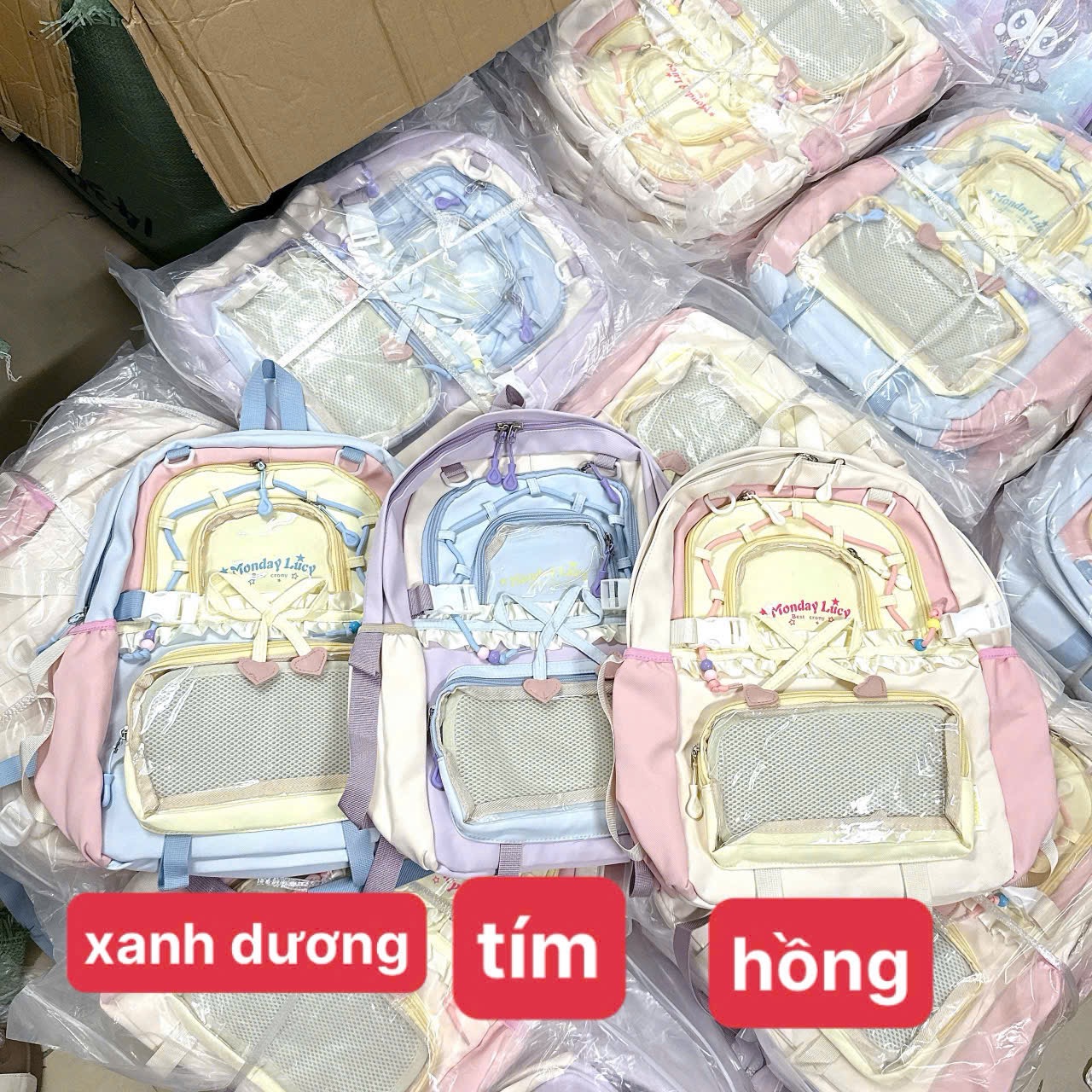 BALO HỌC SINH CHỮ MONDAY LUCKY