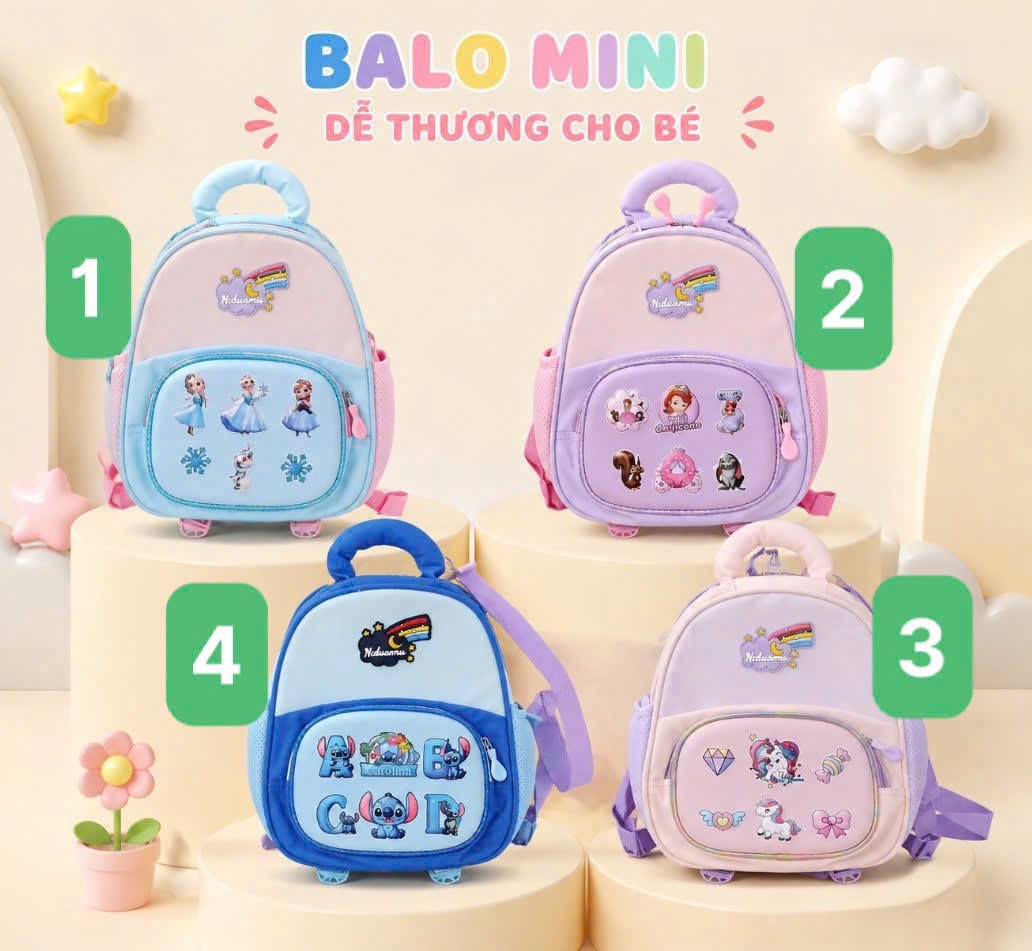 BALO MẦM NON CHO BÉ 1-5 TUỔI