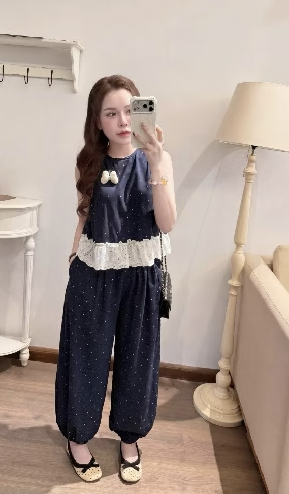 BỘ CHẤM BI PHỐI REN XN NỮ