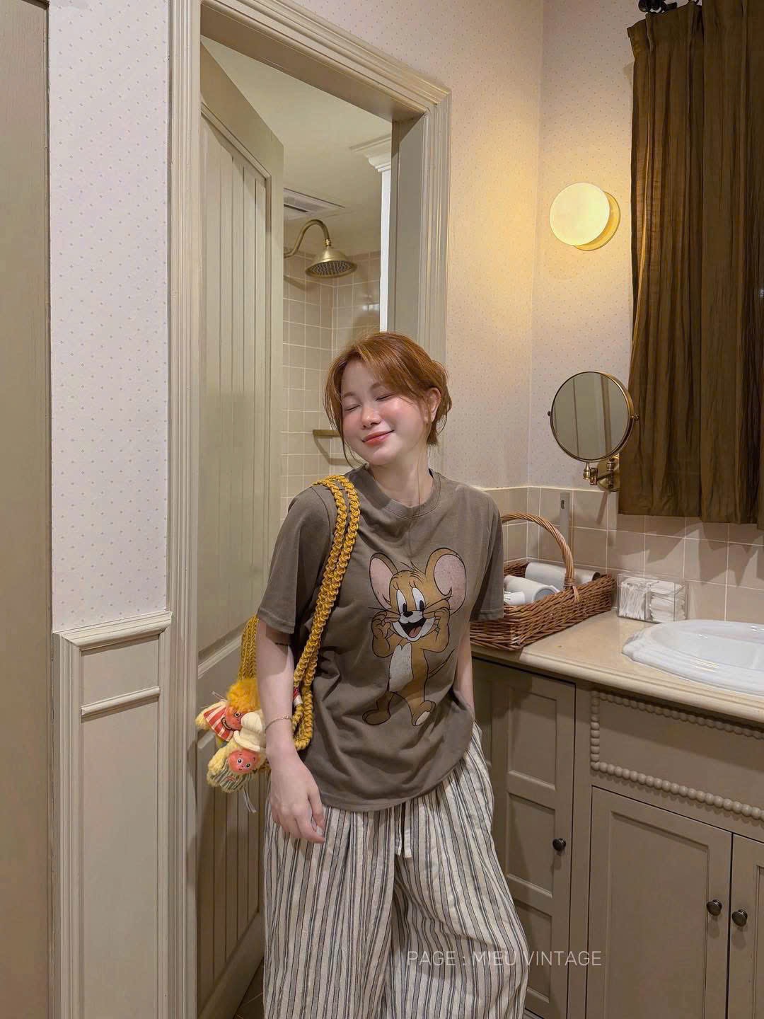 BỘ CỘC NÂU CHUỘT JERRY QUẦN KẺ