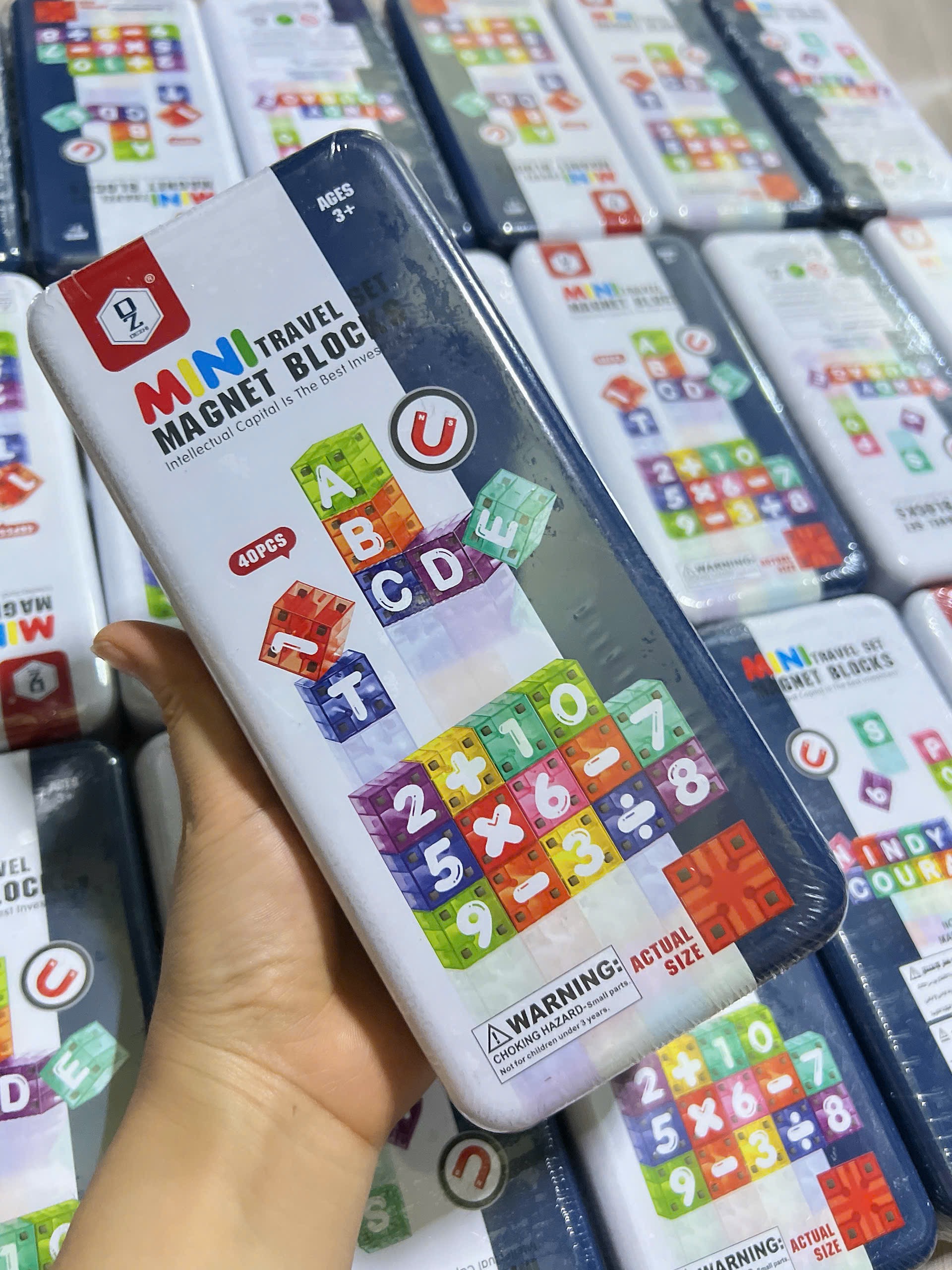 BỘ ĐỒ CHƠI NAM CHÂM KHỐI CHỮ SỐ 40 MÓN