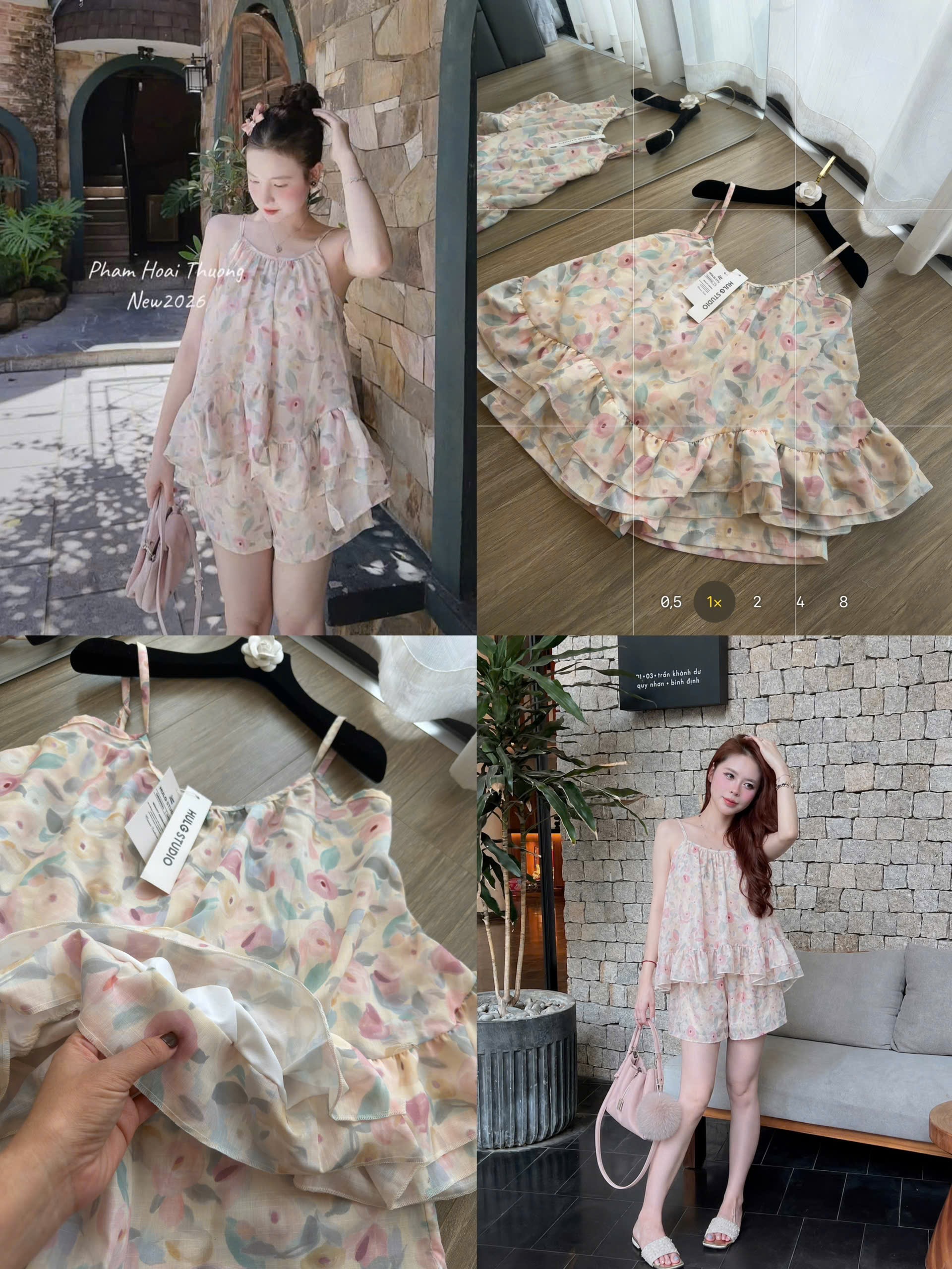 BỘ ĐÙI HOA TƠ 2S QUẦN BÈO