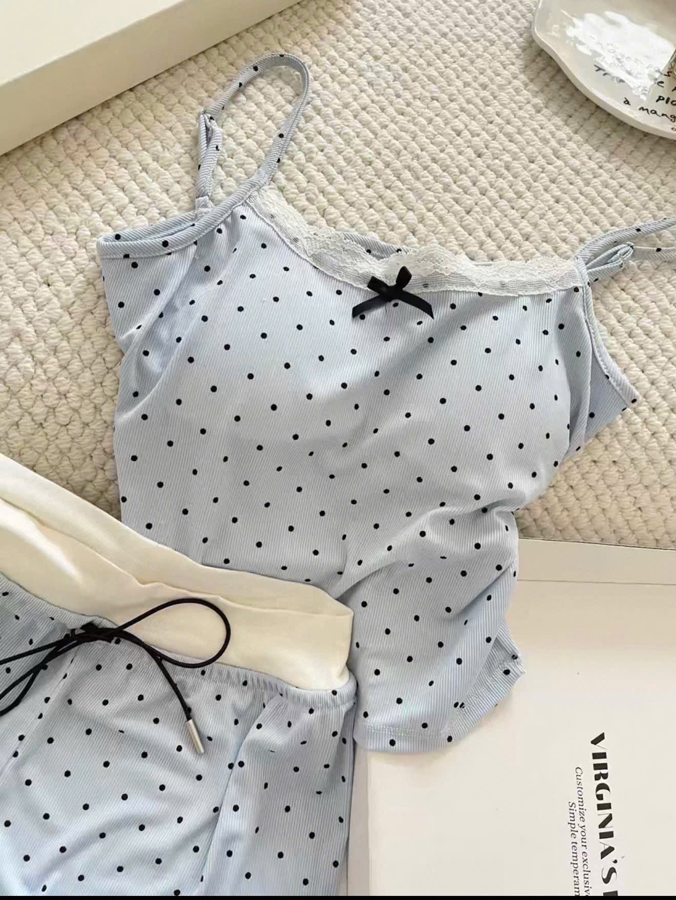 BỘ ĐÙI XANB 2S CHẤM BI ĐỆM NGỰC