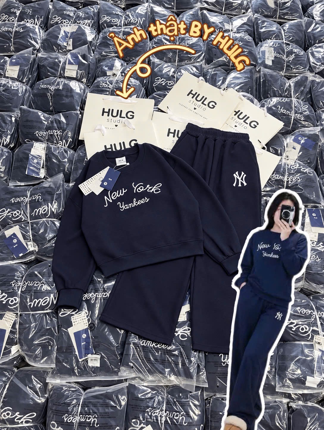 BỘ NỈ THAN MLB NEWYORK VẢI ĐẸP