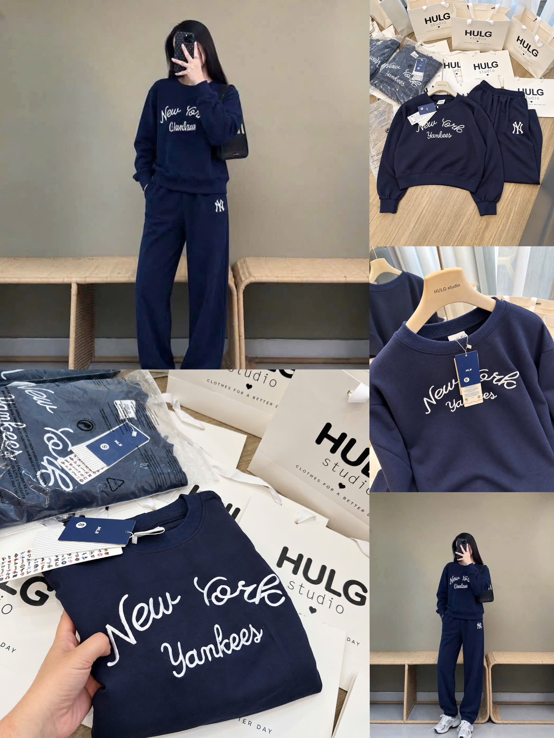 BỘ NỈ THAN MLB NEWYORK VẢI ĐẸP