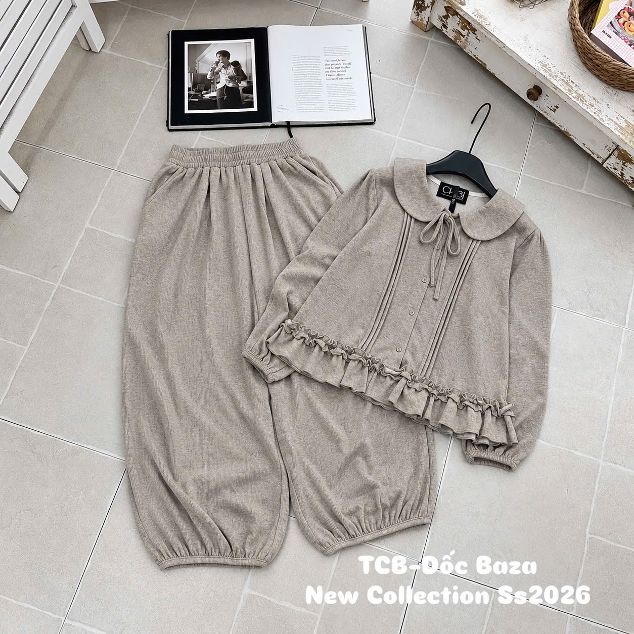 BỘ TĂM THỎ CỔ SEN ĐỎ BE