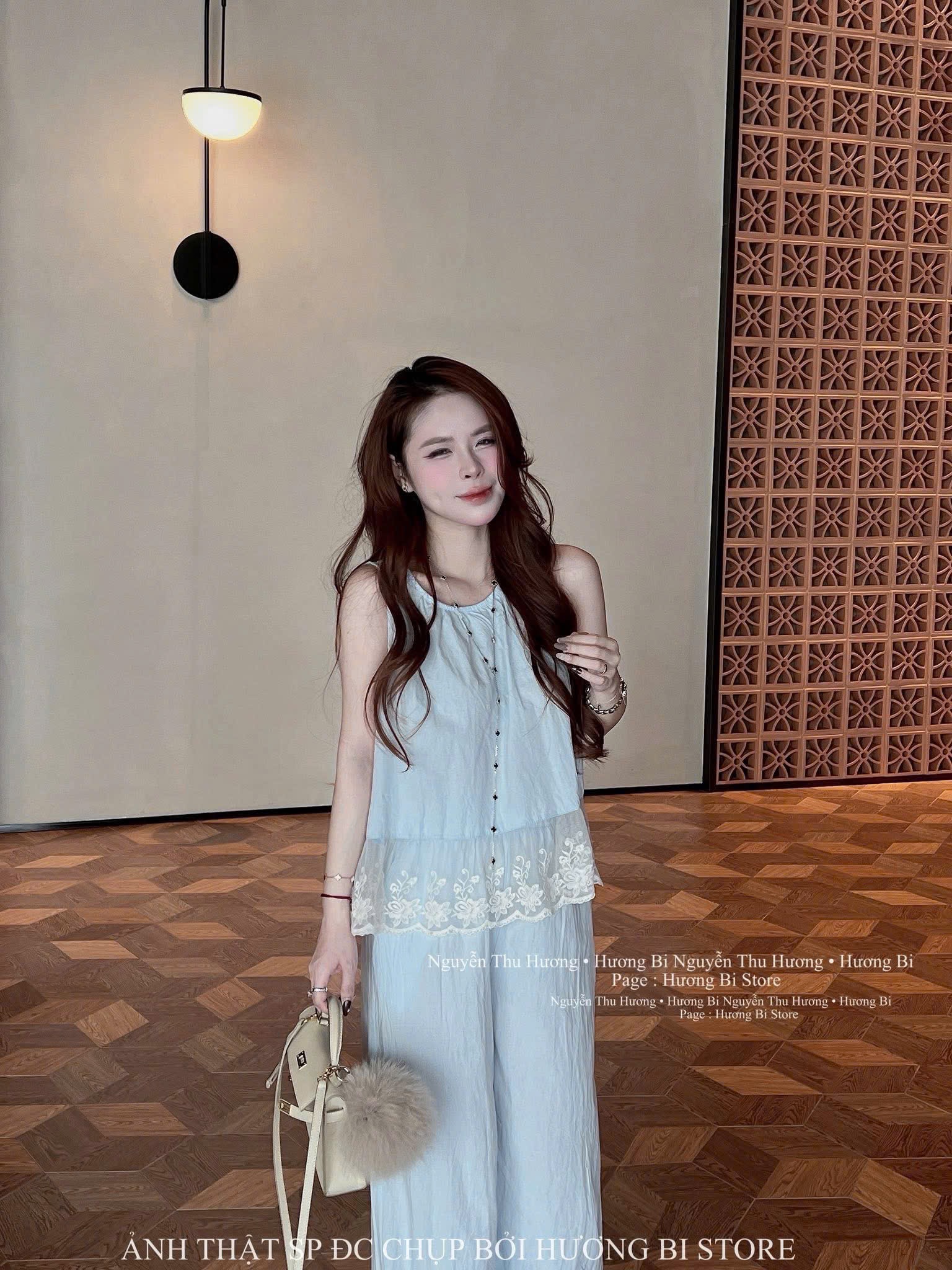 BỘ XANH DƯƠNG XN QUẦN DÀI CHO NỮ