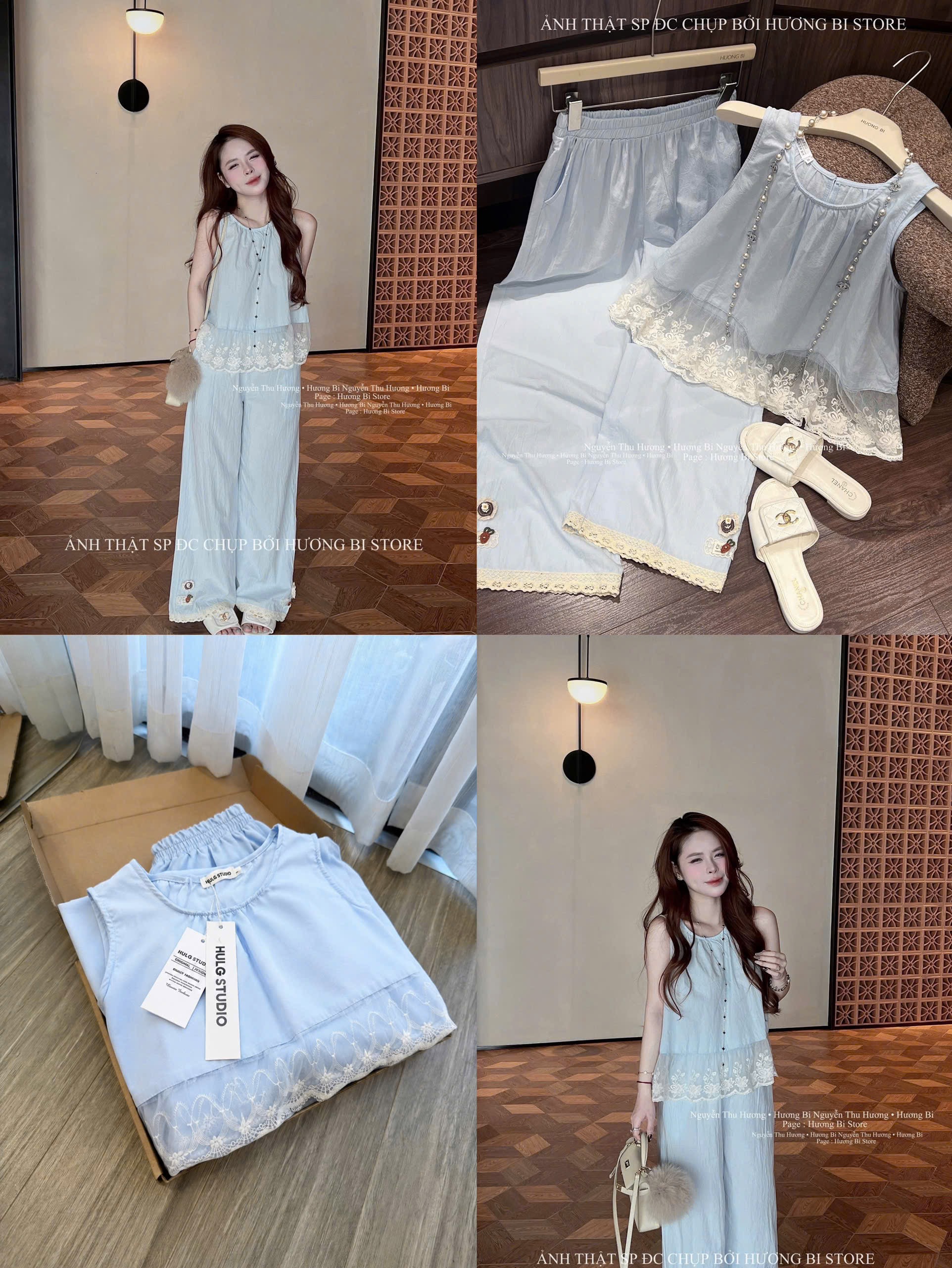 BỘ XANH DƯƠNG XN QUẦN DÀI CHO NỮ