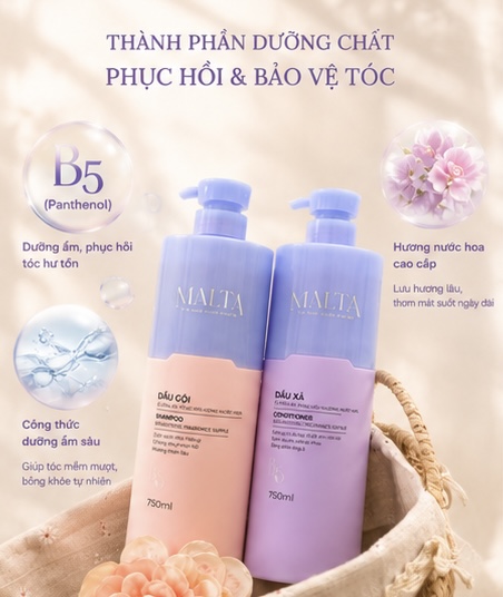 CẶP DẦU GỘI HƯƠNG NƯỚC HOA BÓNG MƯỢT TÓC