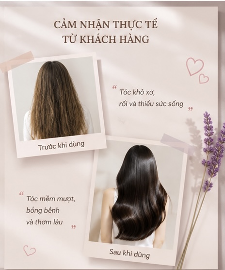 CẶP DẦU GỘI HƯƠNG NƯỚC HOA BÓNG MƯỢT TÓC
