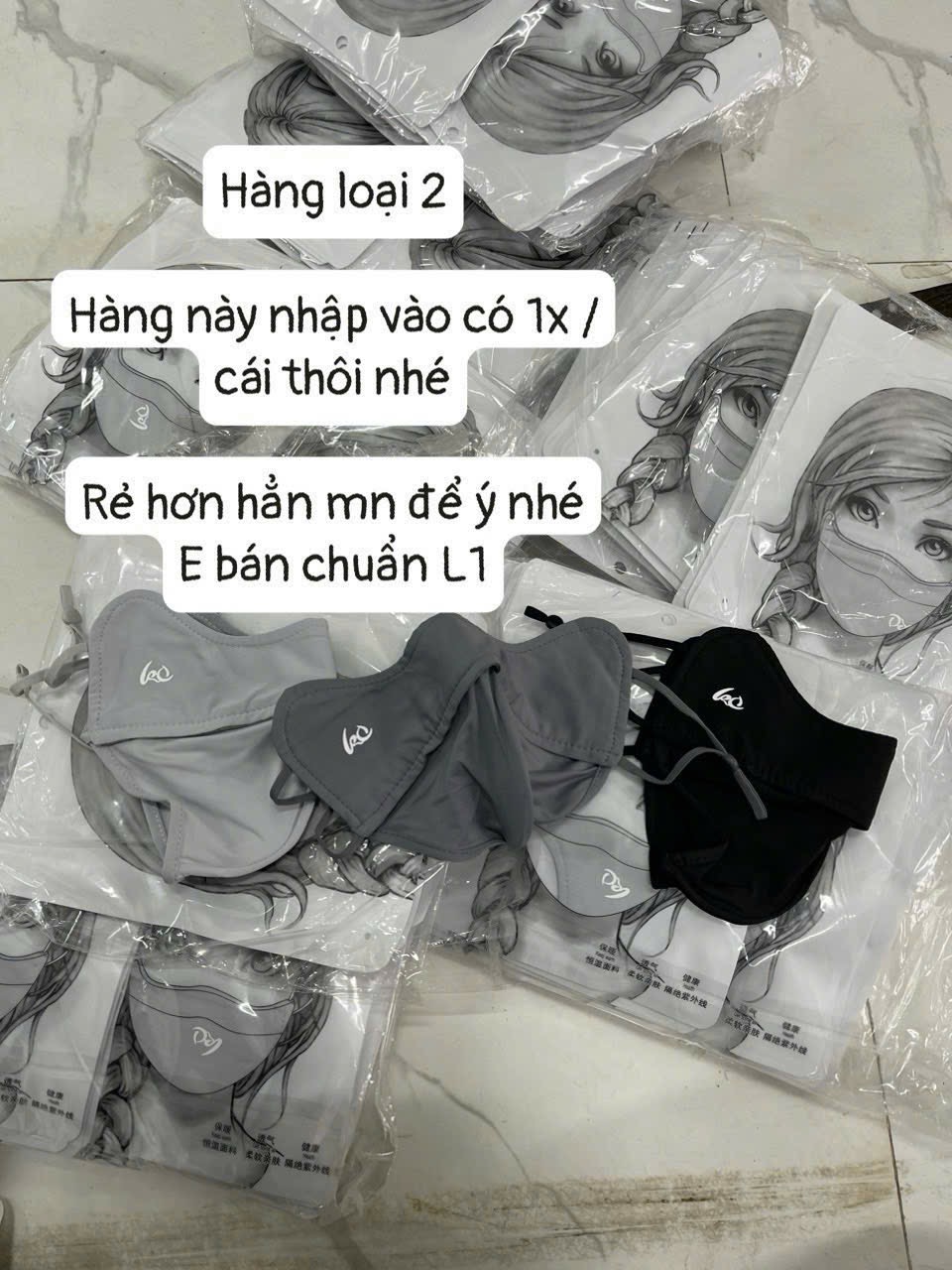 COMBO 3 KHẨU TRANG CHỐNG TIA UV LOẠI 1