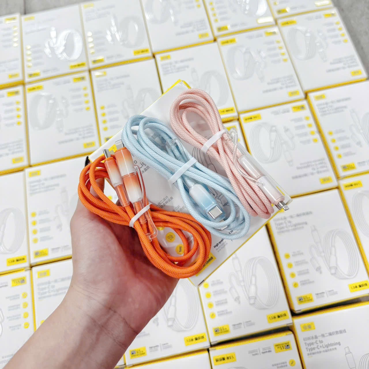 SET 2 DÂY SẠC NHANH 2 ĐẦU - random màu k chọn