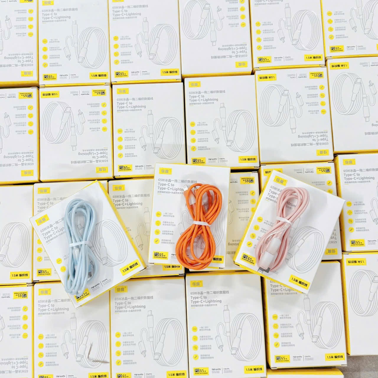 SET 2 DÂY SẠC NHANH 2 ĐẦU - random màu k chọn