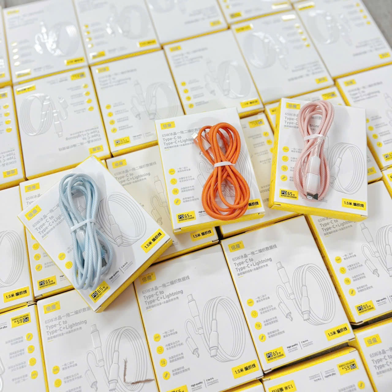 SET 2 DÂY SẠC NHANH 2 ĐẦU - random màu k chọn