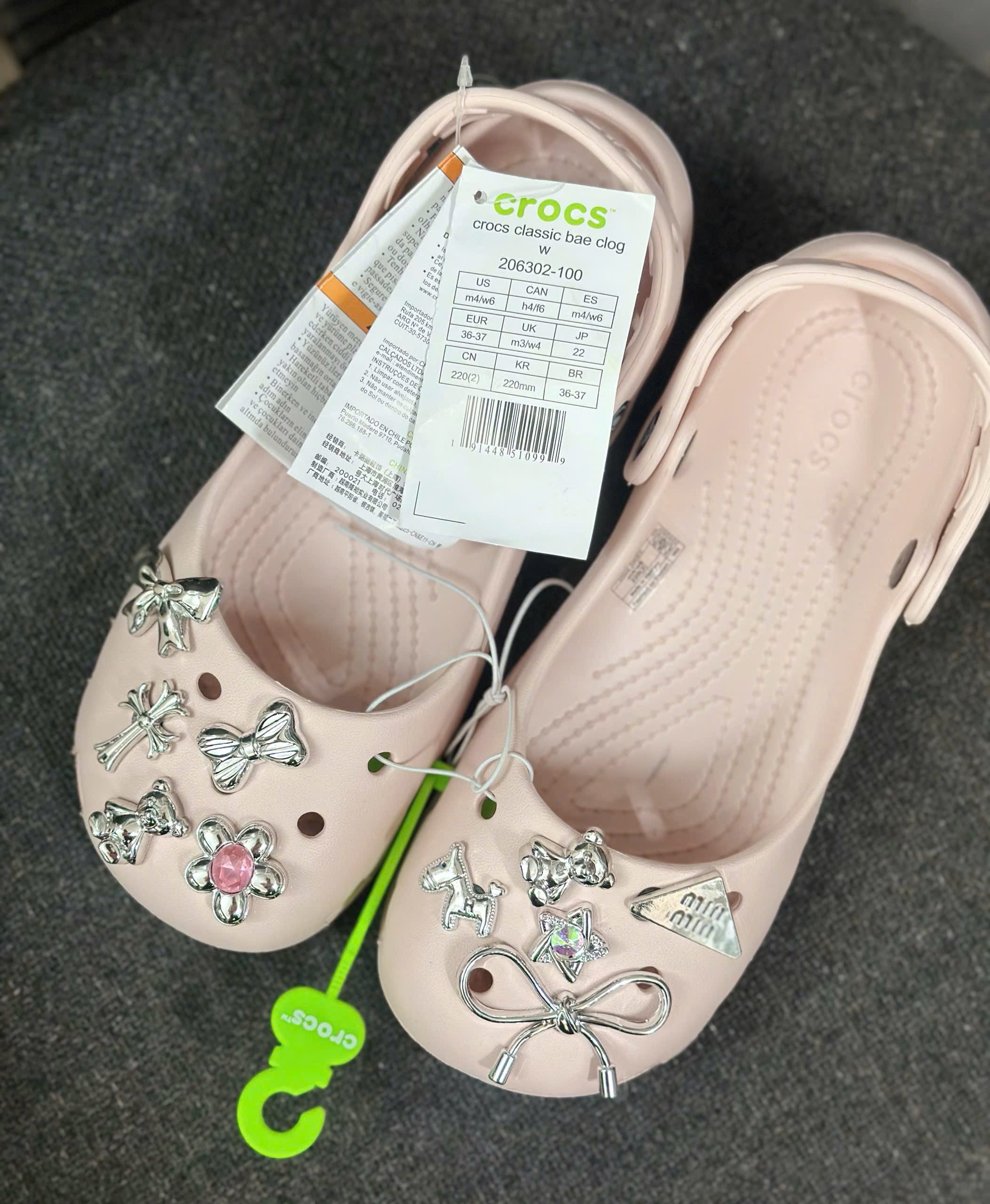 DÉP CROCS ĐẾ THẤP KÈM MÀU HỒNG TQXK