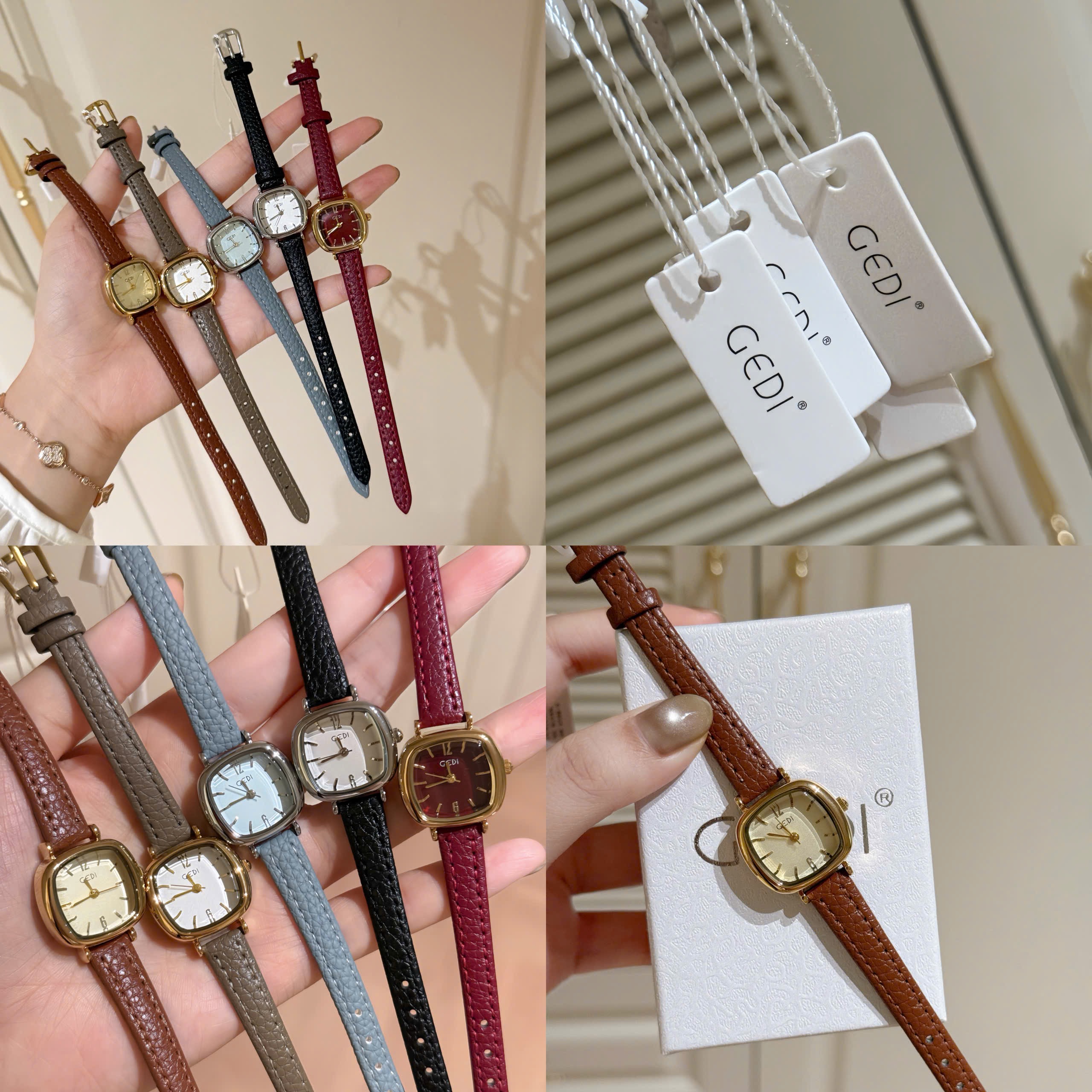 ĐỒNG HỒ DÂY DA MẪU MỚI 5M CHO NỮ