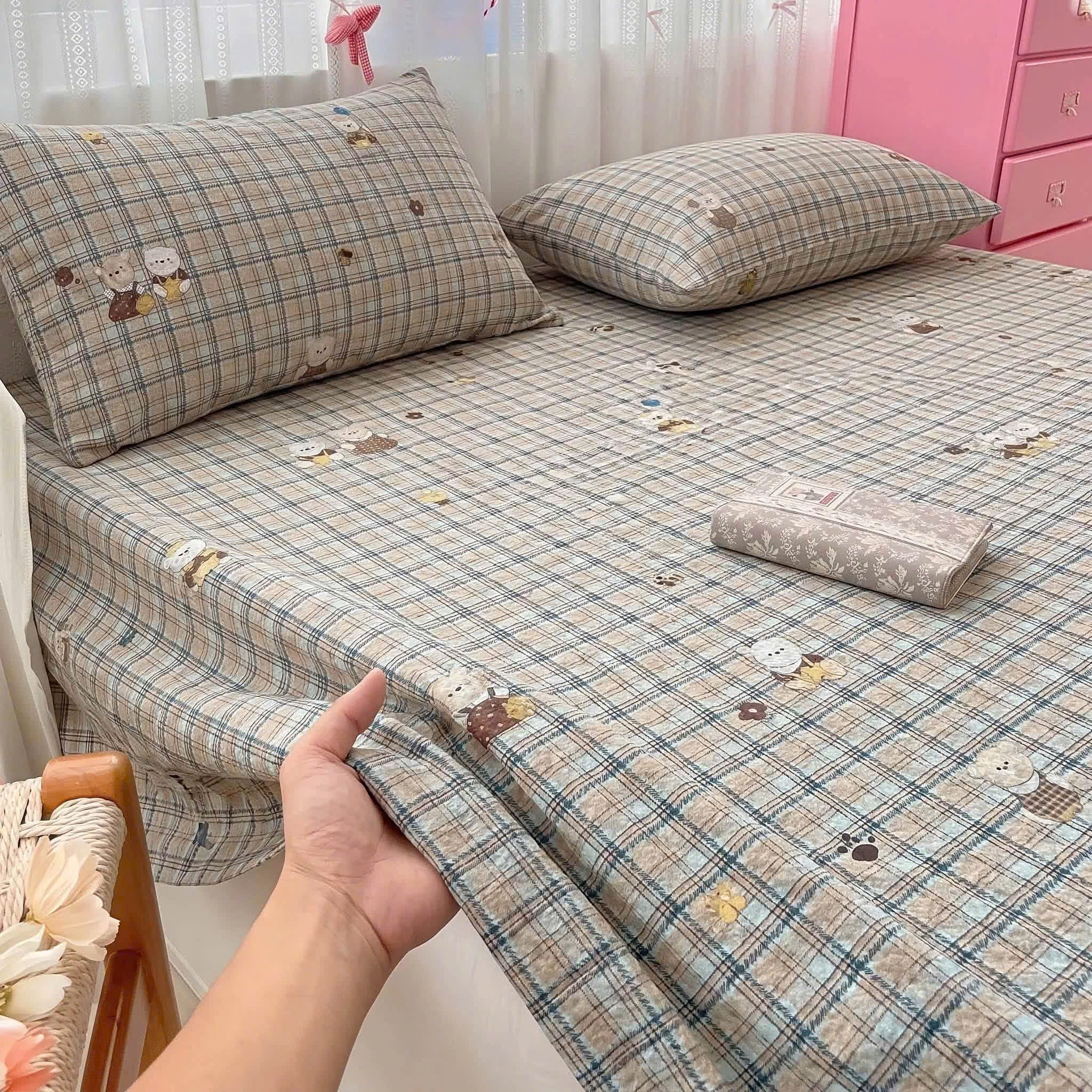 GA GỐI KẺ BE XÁM HÌNH GẤU
