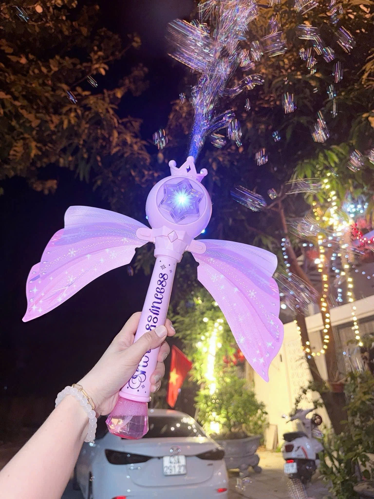 GẬY PHUN BONG BÓNG CÔNG CHÚA