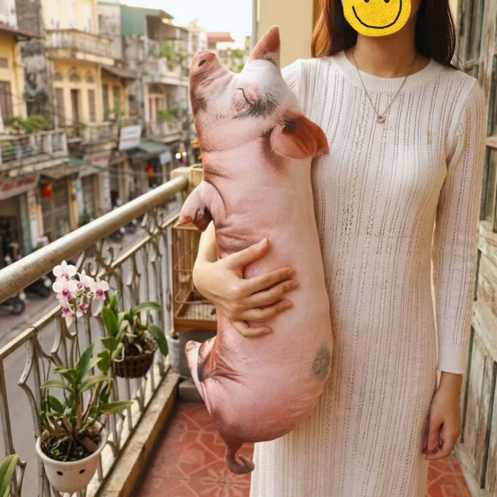 GỐI ÔM 3D HÌNH CHÚ LƠN ĐÁNG YÊU