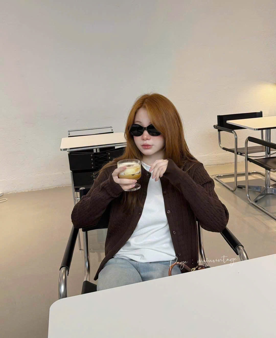 ÁO LEN CDG VẶN THỪNG NÂU