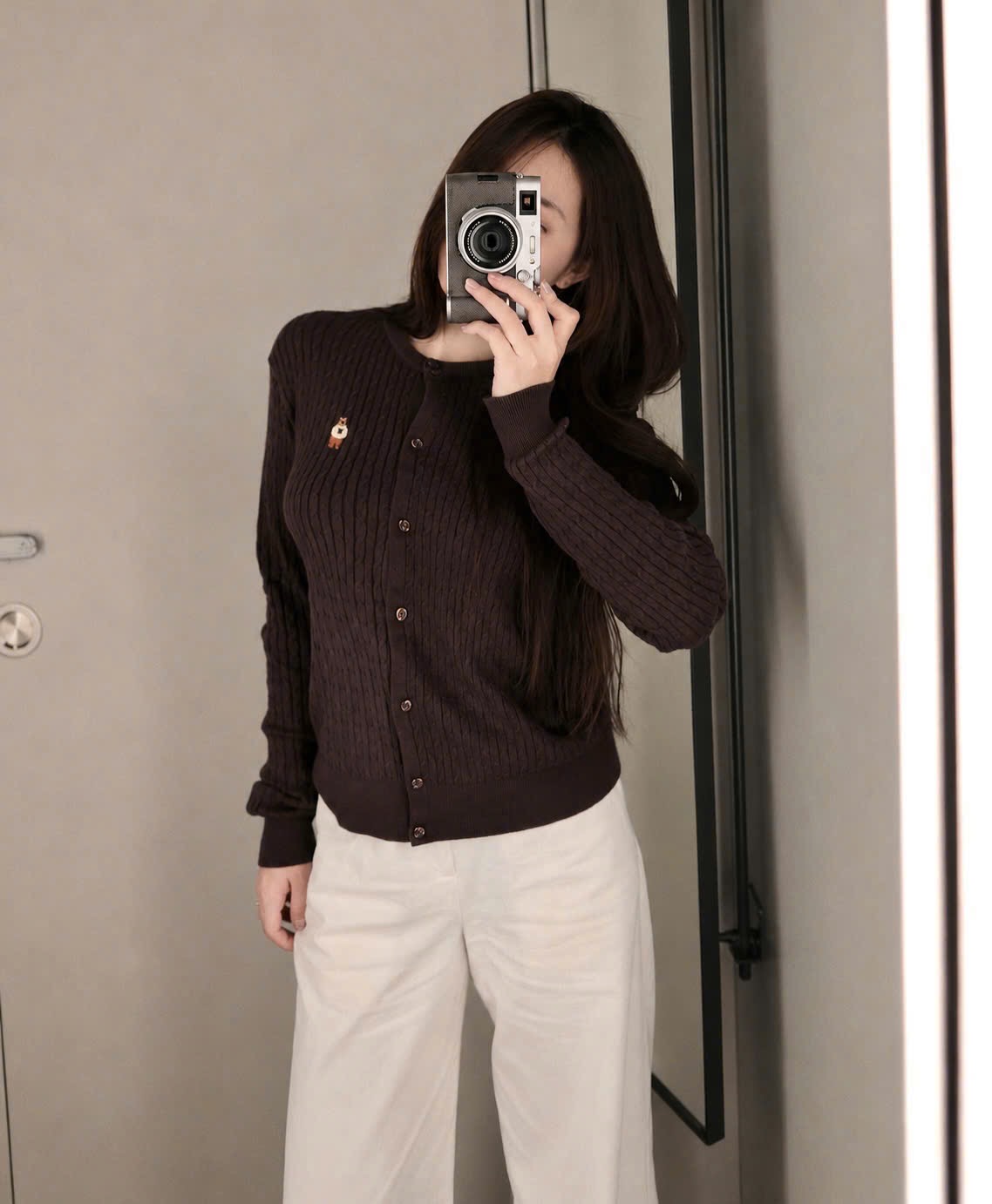 ÁO LEN CDG VẶN THỪNG NÂU