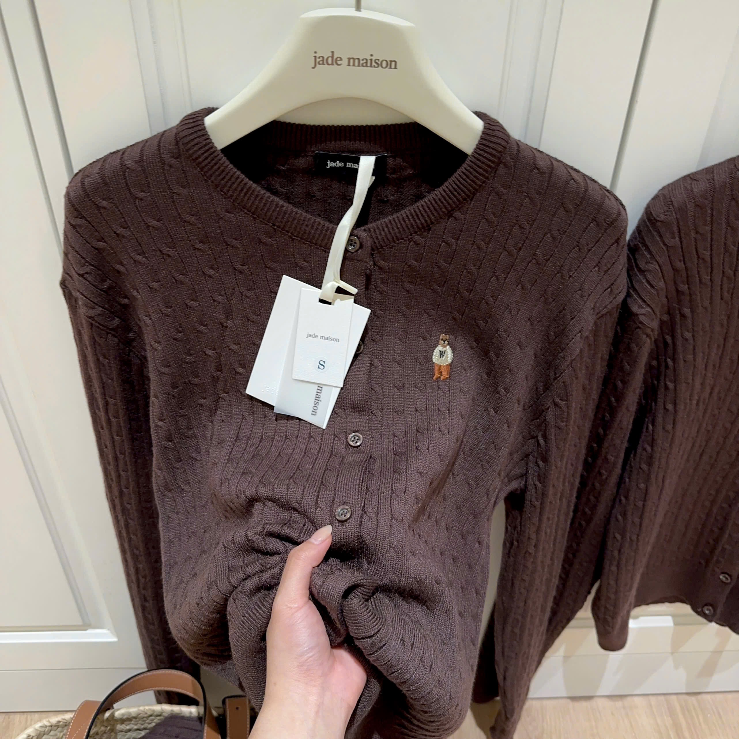 ÁO LEN CDG VẶN THỪNG NÂU