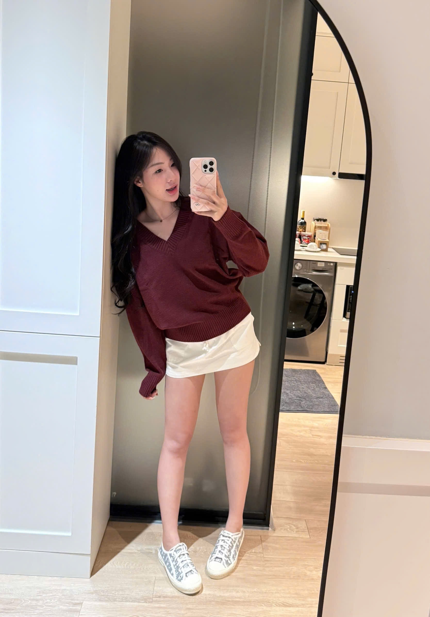 ÁO LEN CỔ TIM CÁNH DƠI 2 MÀU