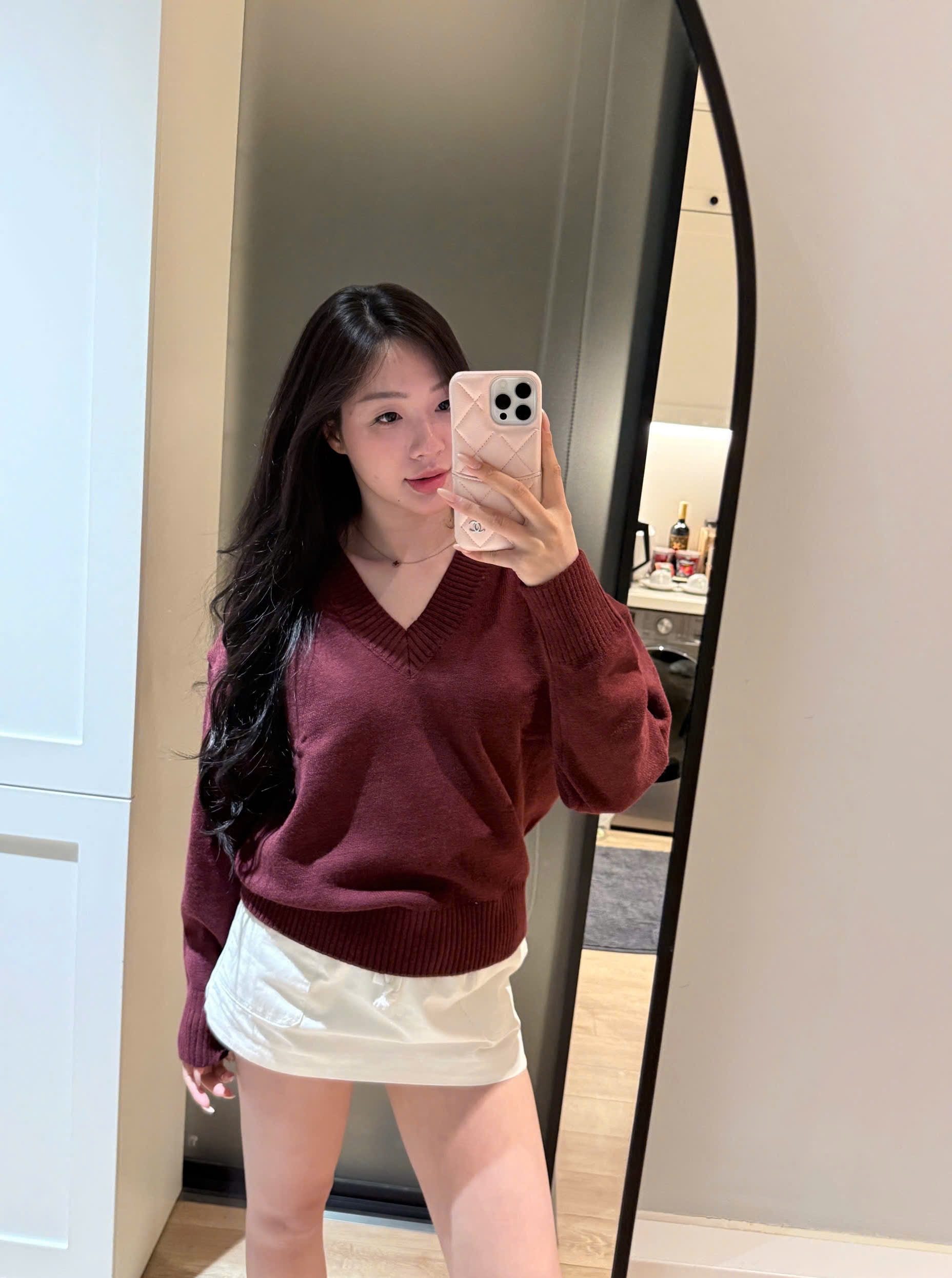 ÁO LEN CỔ TIM CÁNH DƠI 2 MÀU