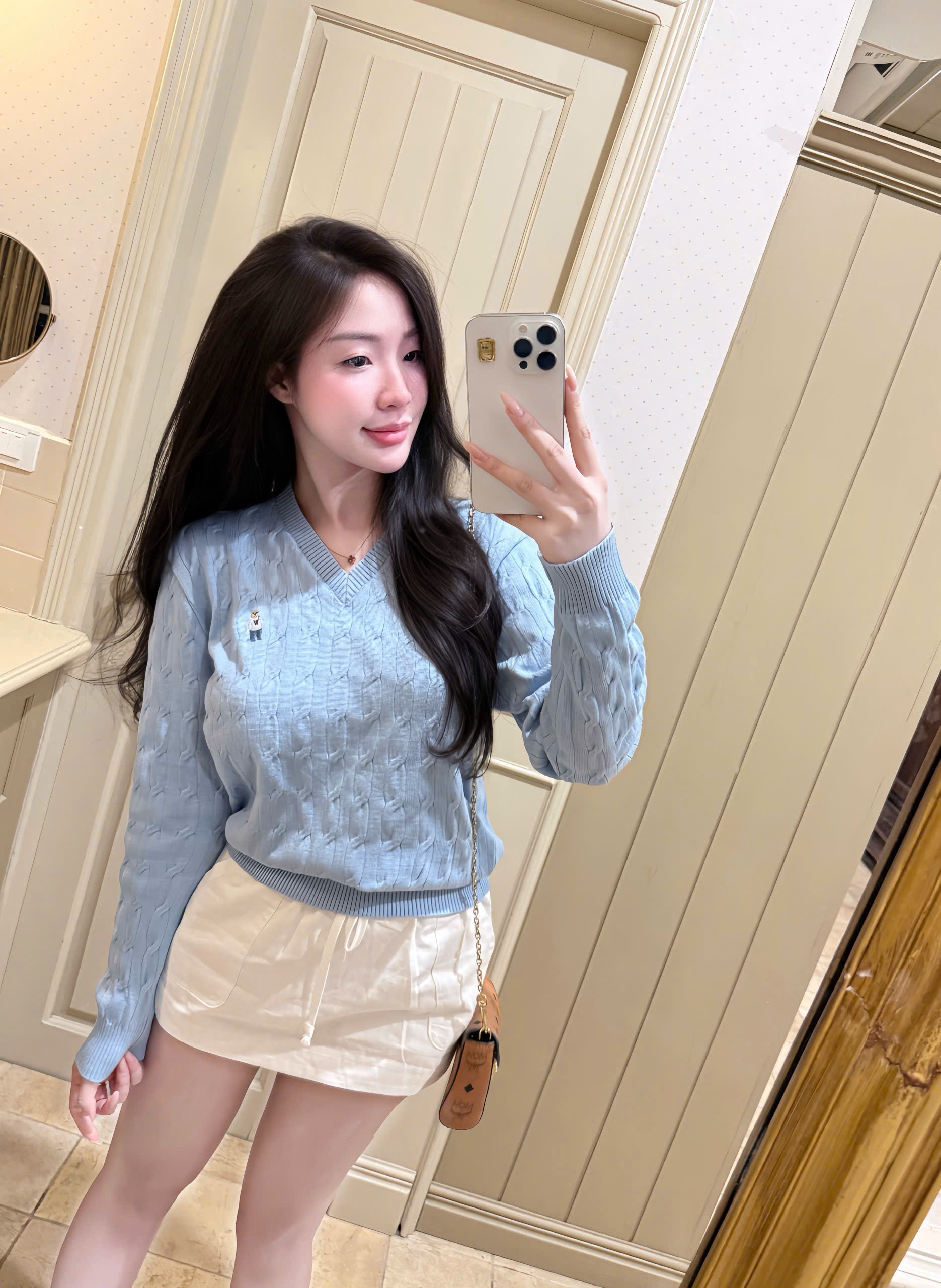 ÁO LEN THỪNG CỔ TIM 3 MÀU CHO NỮ