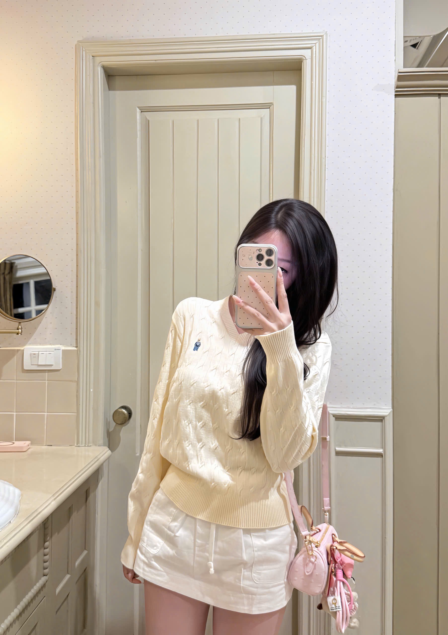 ÁO LEN THỪNG CỔ TIM 3 MÀU CHO NỮ