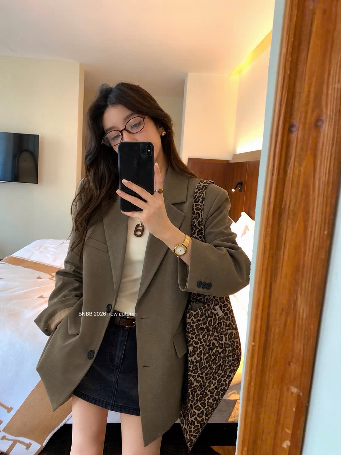 ÁO BLAZER BNBB MÀU NÂU RÊU