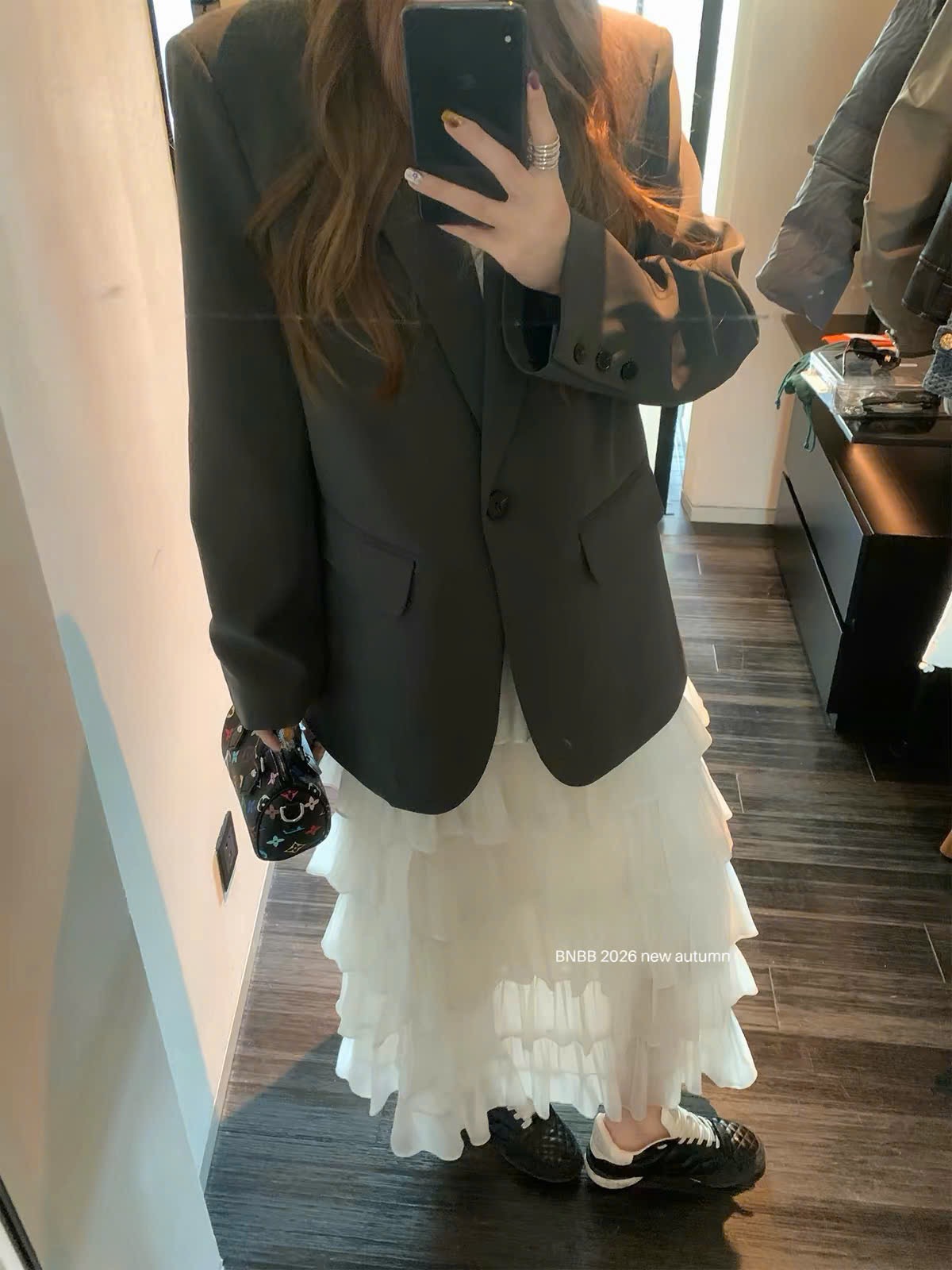 Gom - ÁO BLAZER MÀU XÁM TRO BNBB