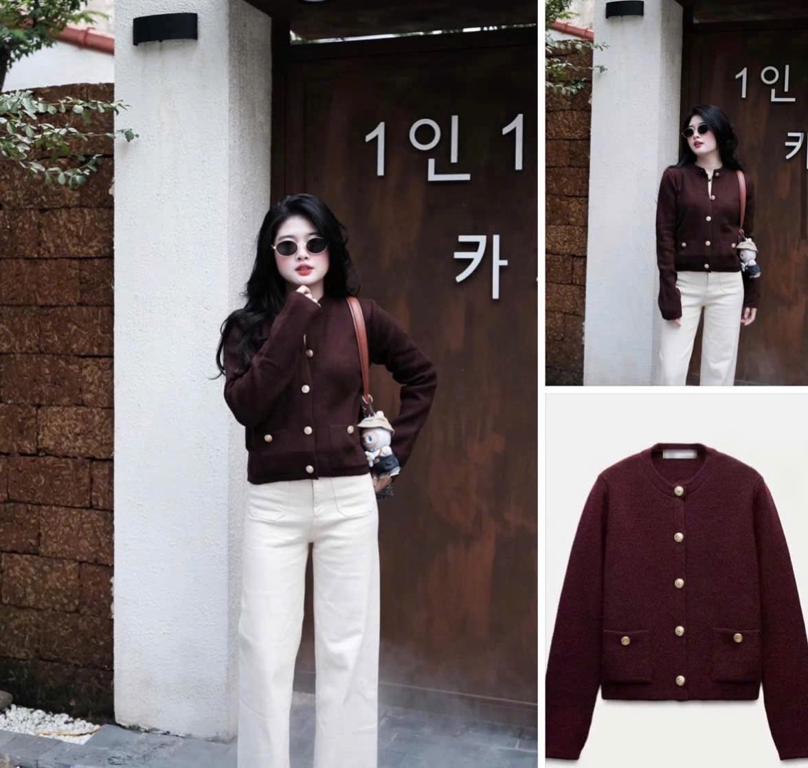 ÁO LEN CDG CÚC ĐỒNG ĐỎ MẬN JDMS