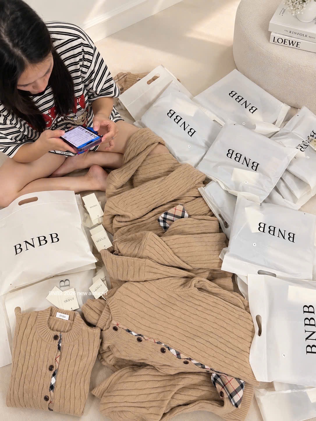 ÁO LEN CGD THỪNG BE PHỐI BBR BNBB