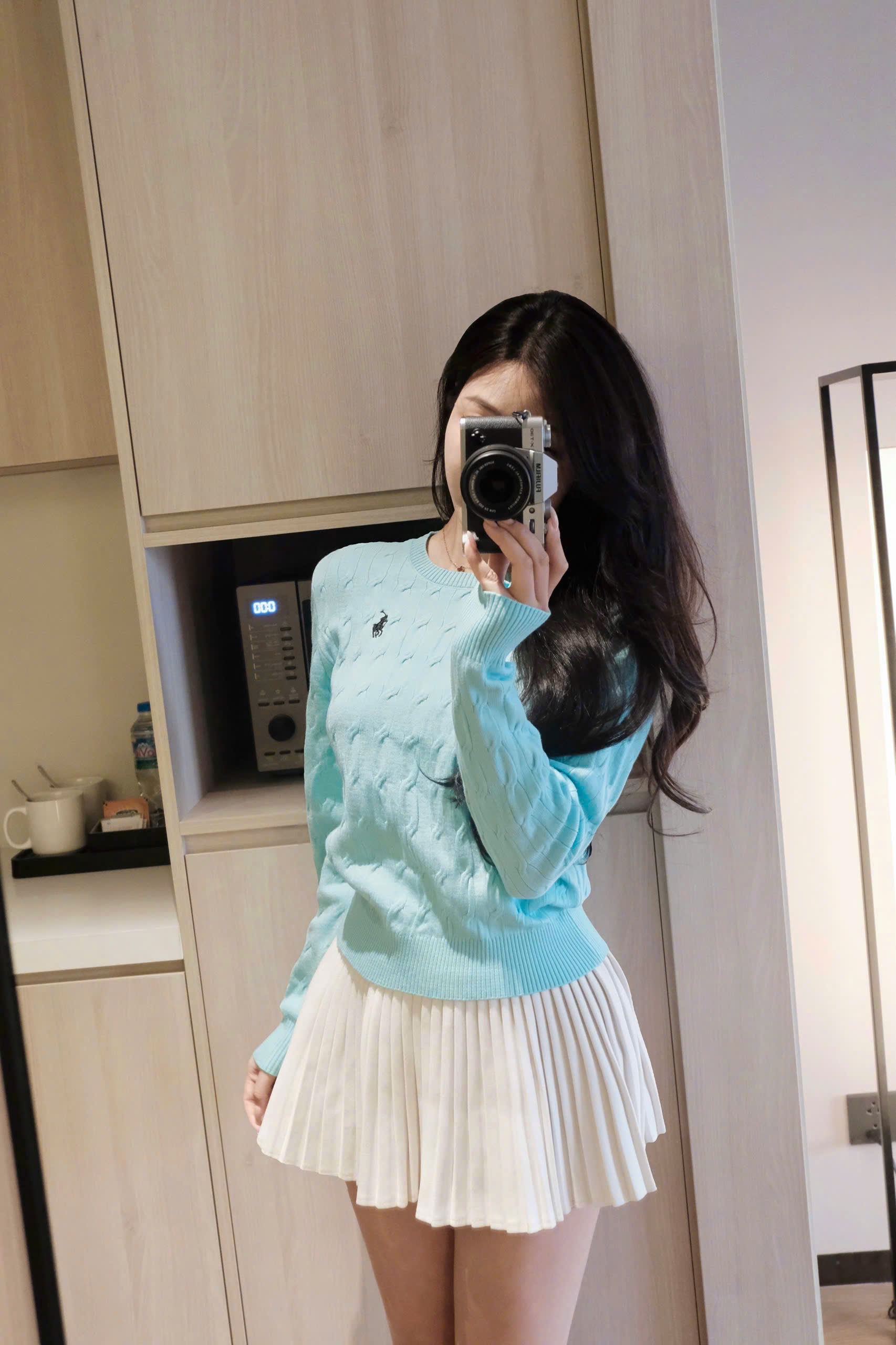ÁO LEN DÀI TAY XANH NGỌC THÊU NGỰA JDMS
