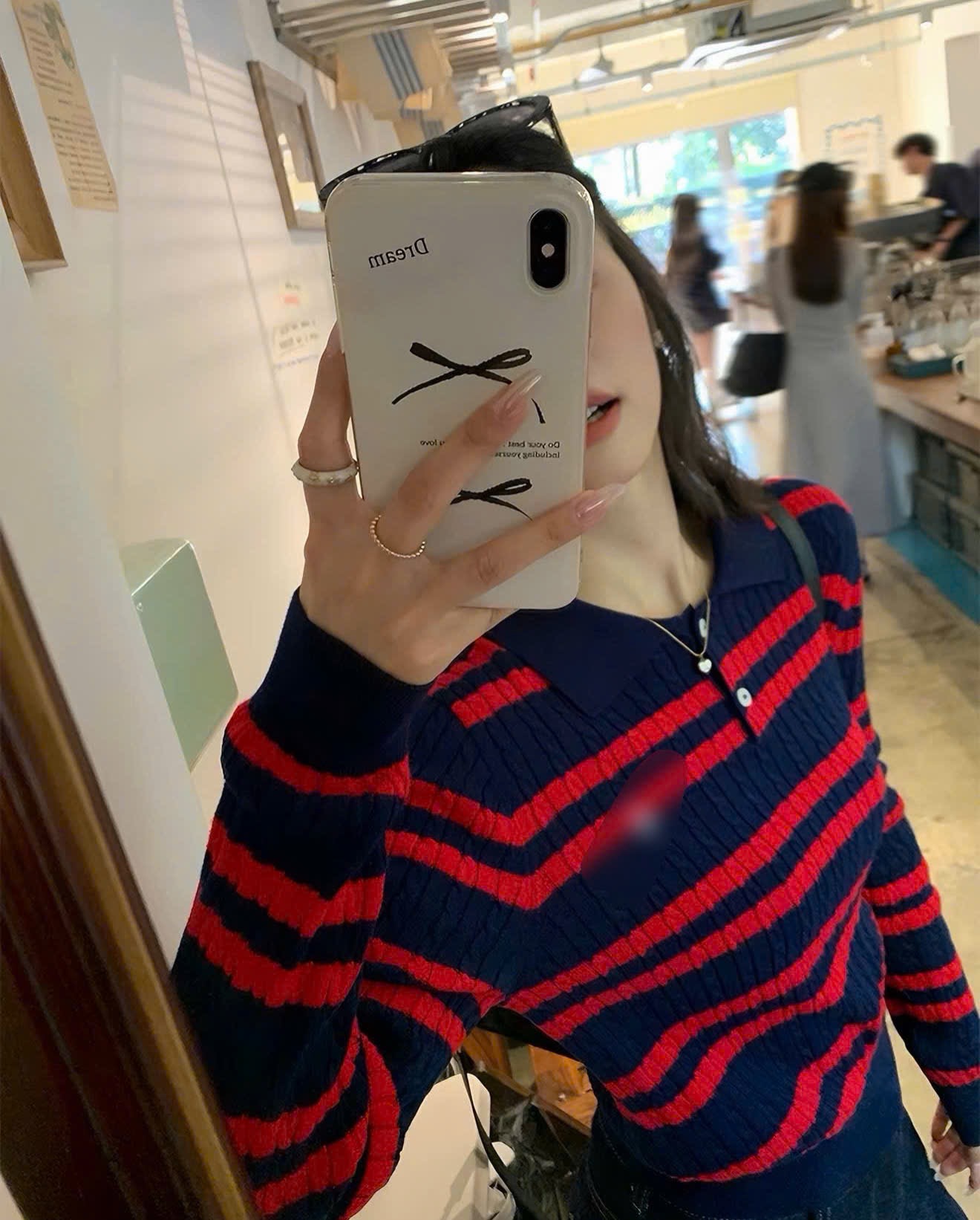 ÁO LEN KẺ ĐỎ BNBB DÀI TAY