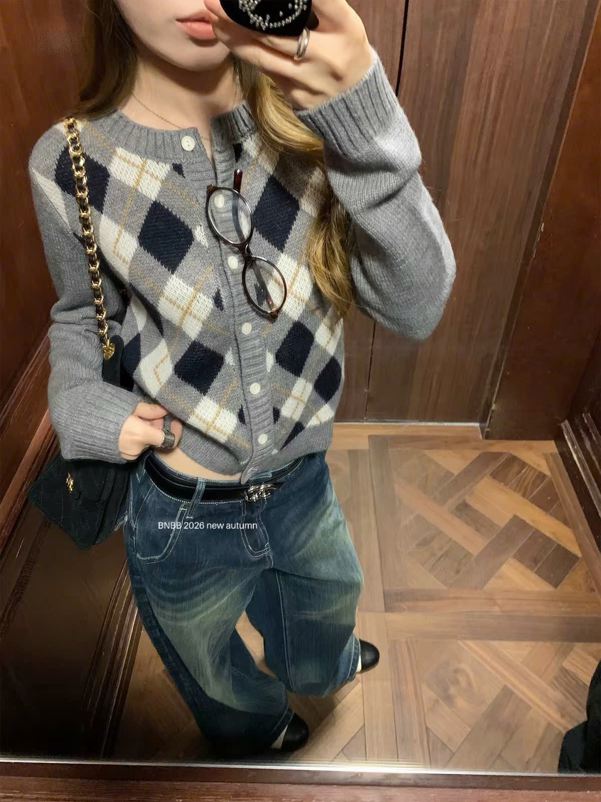 ÁO LEN KẺ TRÁM MÀU XÁM DT BNBB