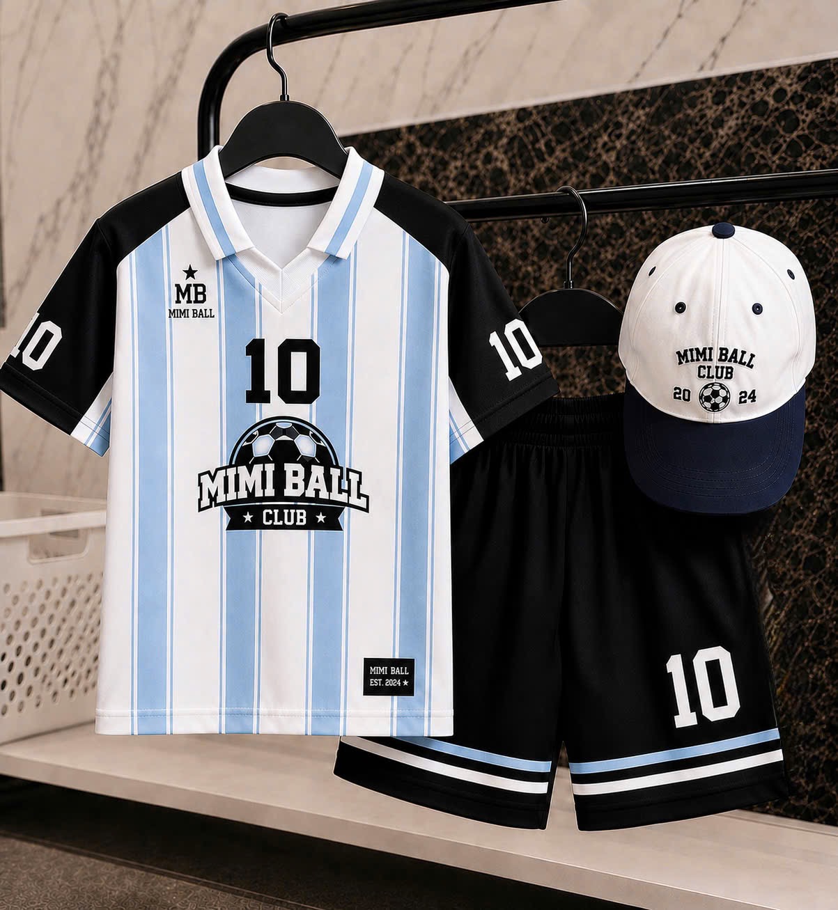 BỘ ĐÙI BÓNG ĐÁ KÊ XANH MINI BALL SỐ 10 BT