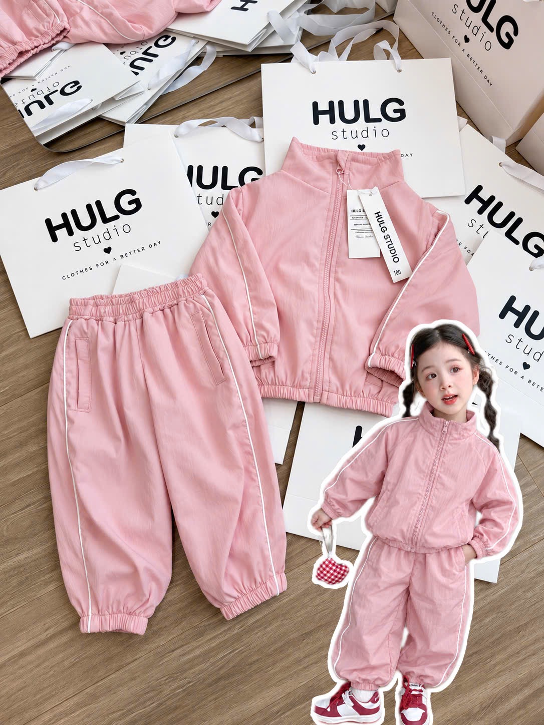 Gom - BỘ GIÓ HỒNG KÉO KHOÁ BG
