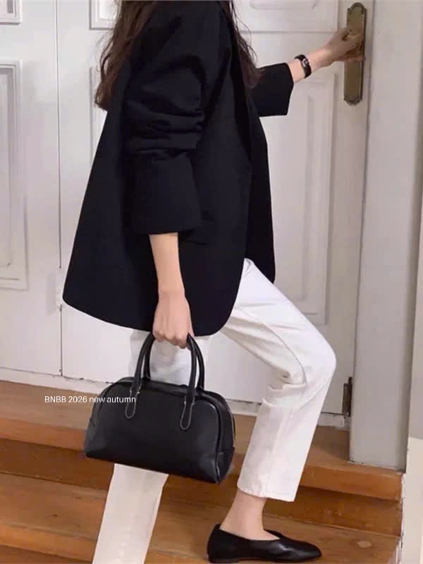 Gom - Đen - ÁO BLAZER BNBB DT MÀU ĐEN