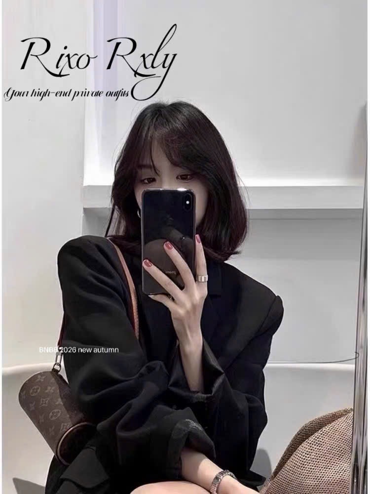 Gom - Đen - ÁO BLAZER BNBB DT MÀU ĐEN