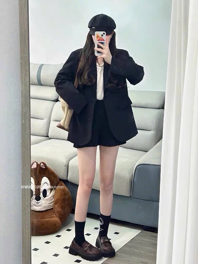 Gom - Đen - ÁO BLAZER BNBB DT MÀU ĐEN