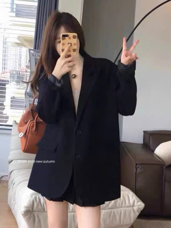 Gom - Đen - ÁO BLAZER BNBB DT MÀU ĐEN
