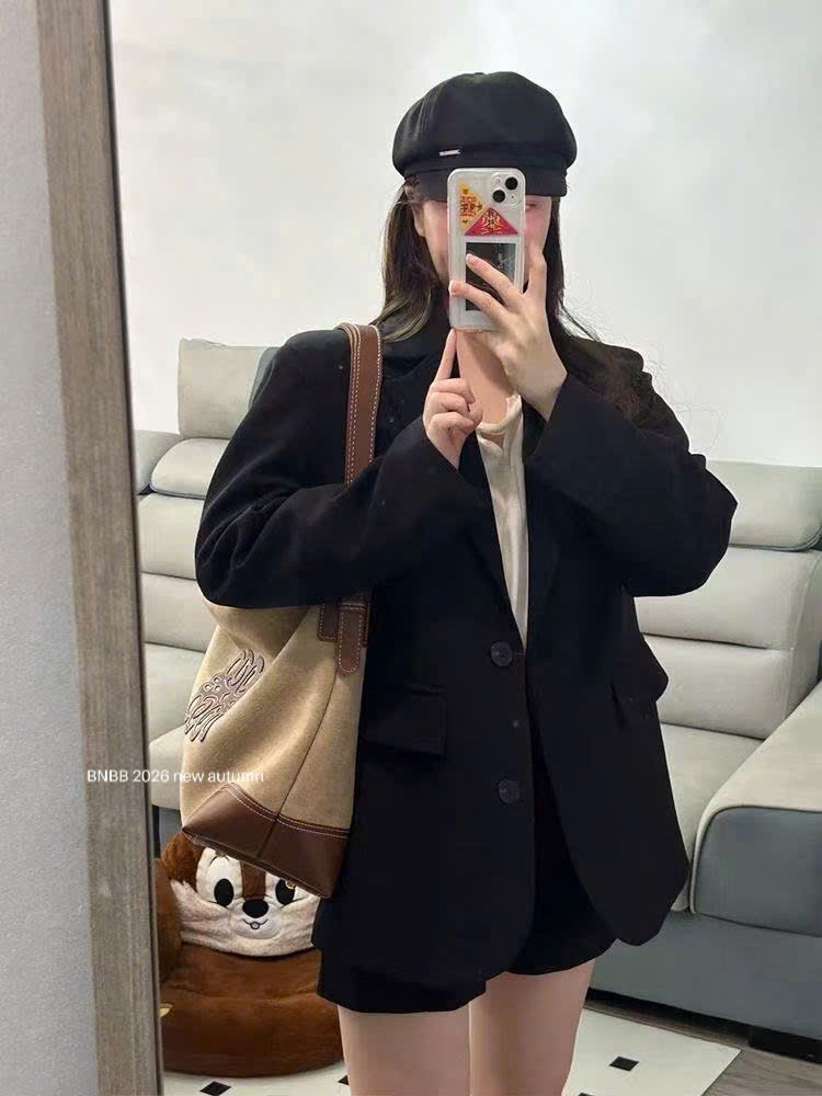 Gom - Đen - ÁO BLAZER BNBB DT MÀU ĐEN