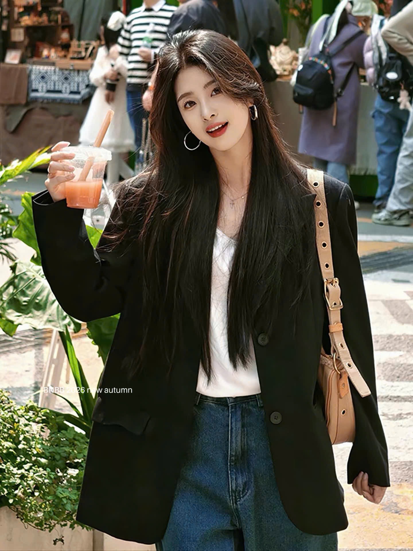Gom - Đen - ÁO BLAZER BNBB DT MÀU ĐEN