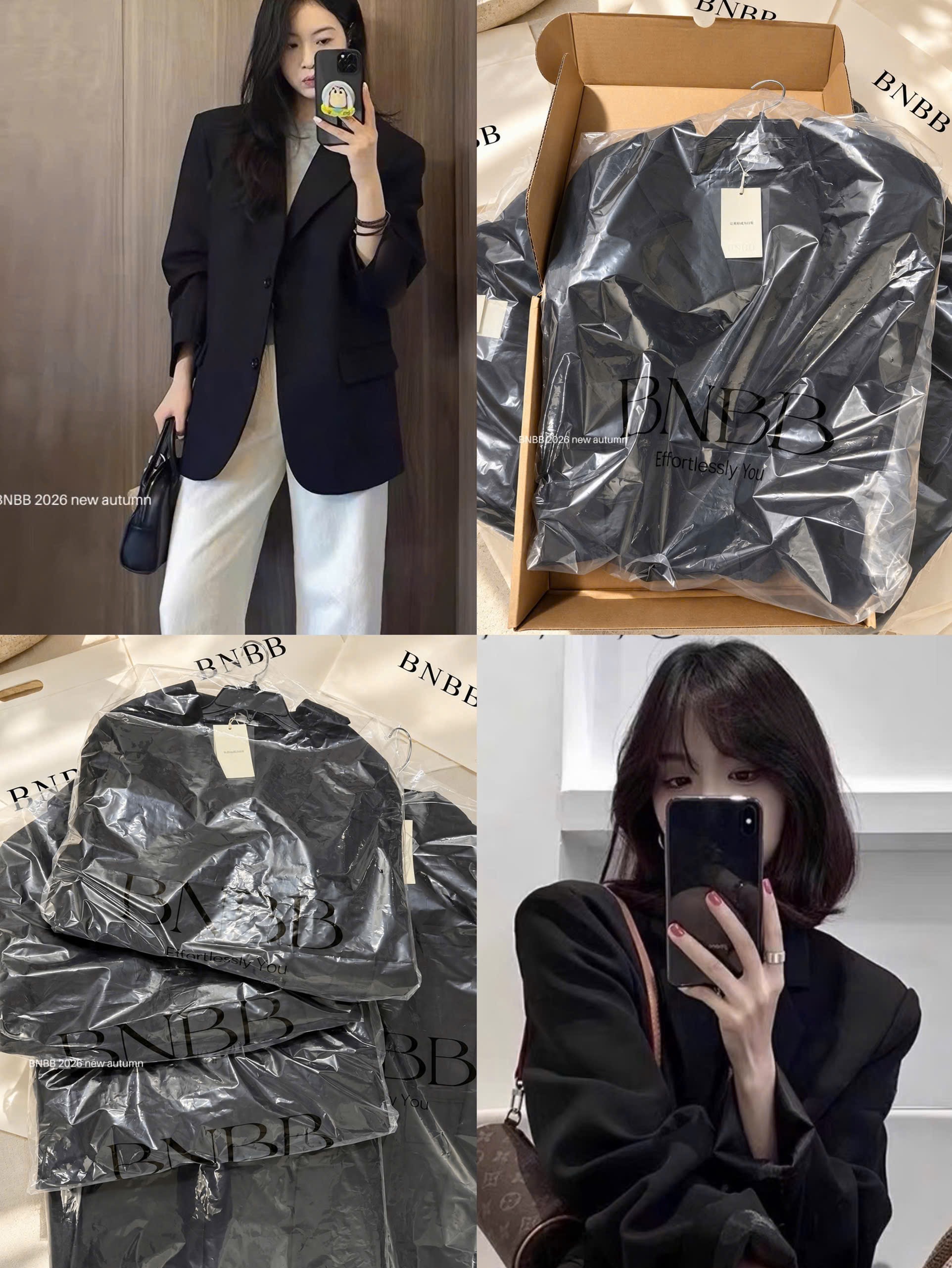 Gom - Đen - ÁO BLAZER BNBB DT MÀU ĐEN