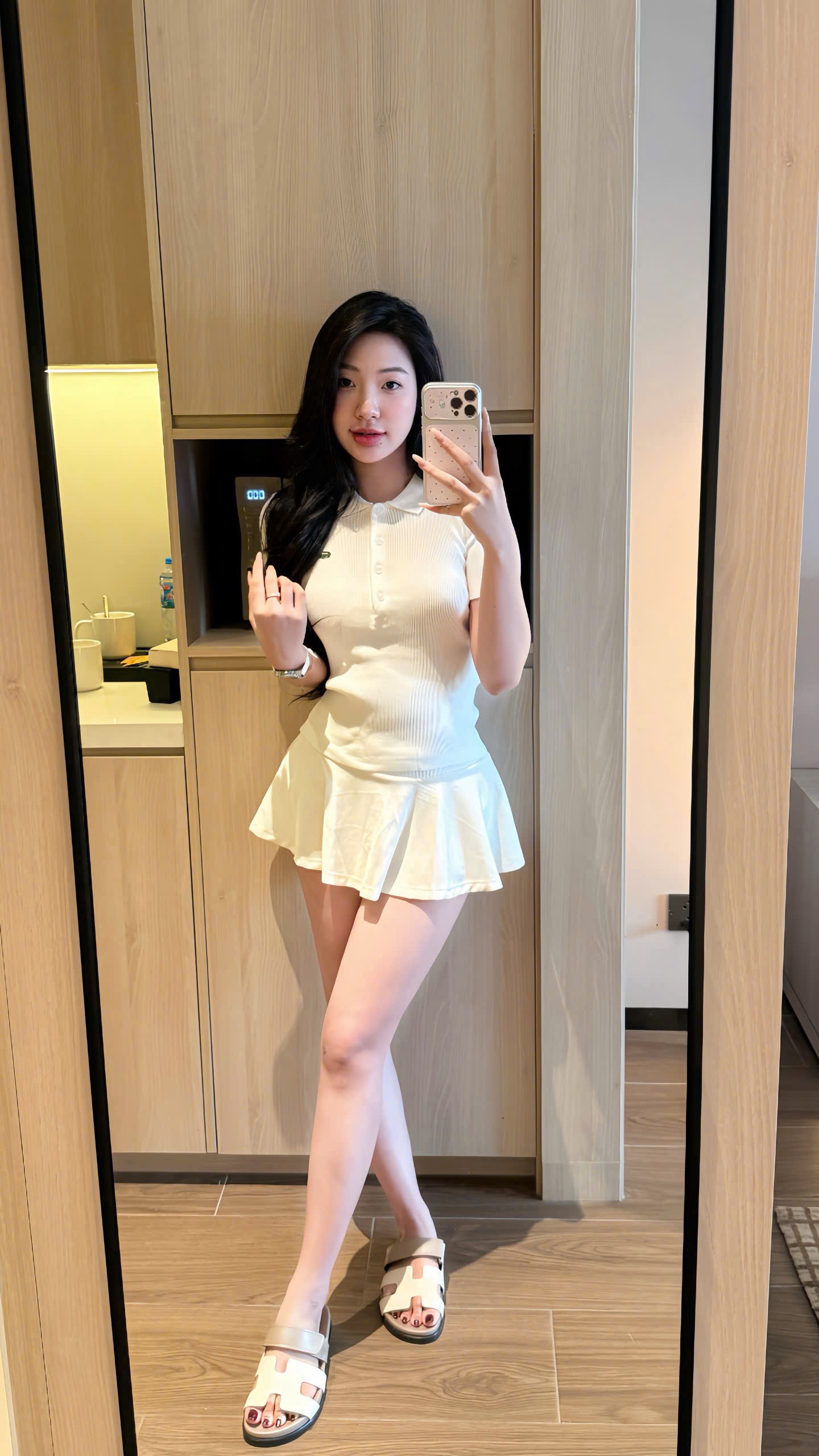 Hàng nhà máy - ÁO LEN LCT TRẮNG THÊU CÁ SẤU CỔ BẺ