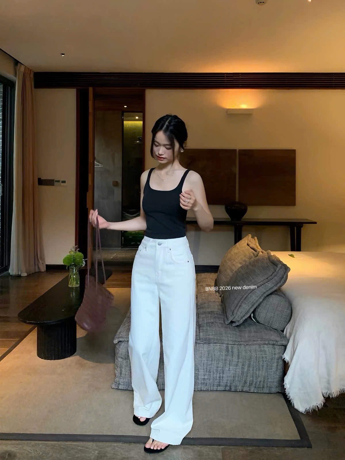 Gom - QUẦN JEAN SUÔNG TRẮNG BNBB