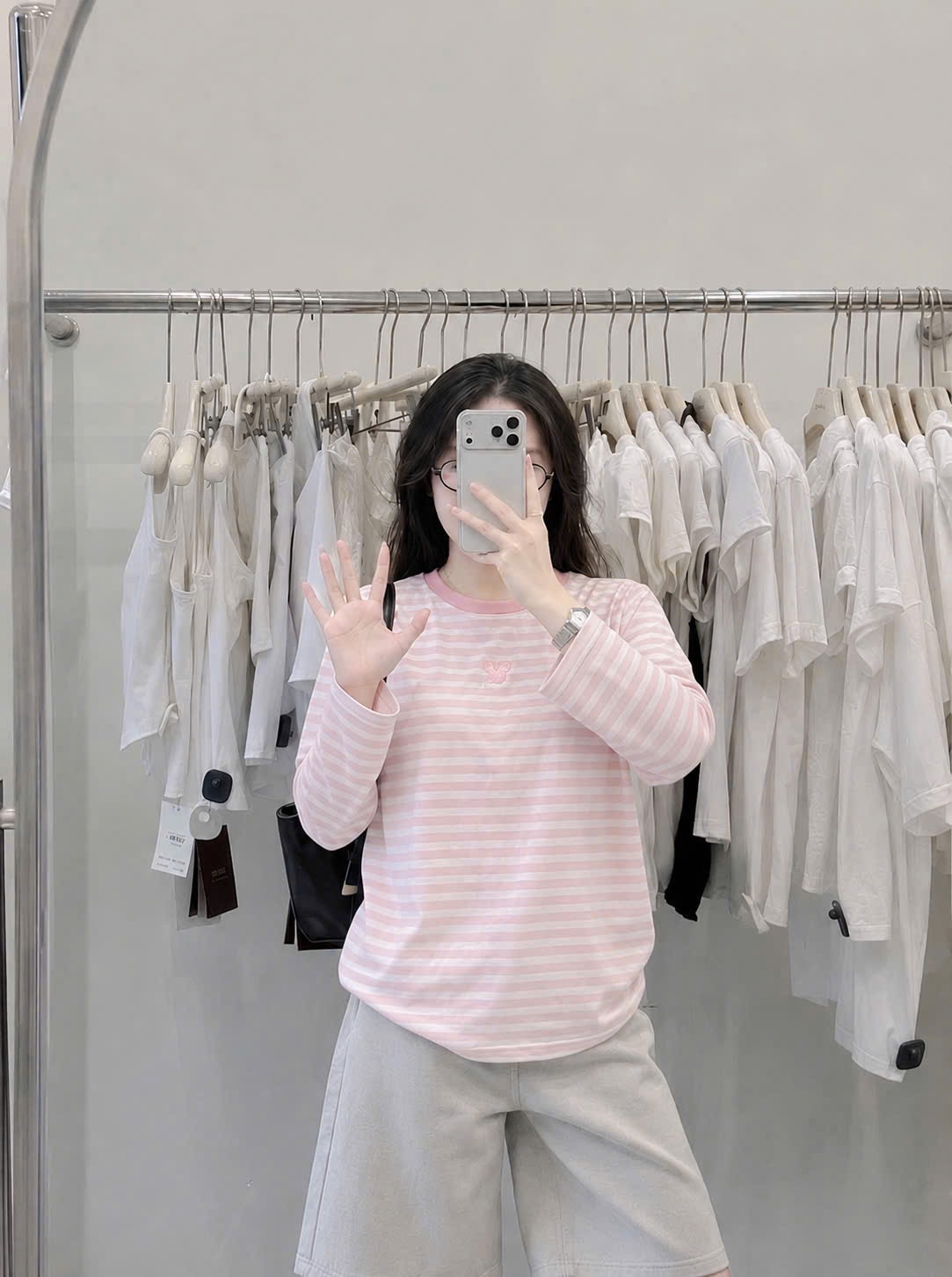 SET 3 ÁO PULL GIẤY KẺ DT THÊU MICKY XANH VÀNG HỒNG